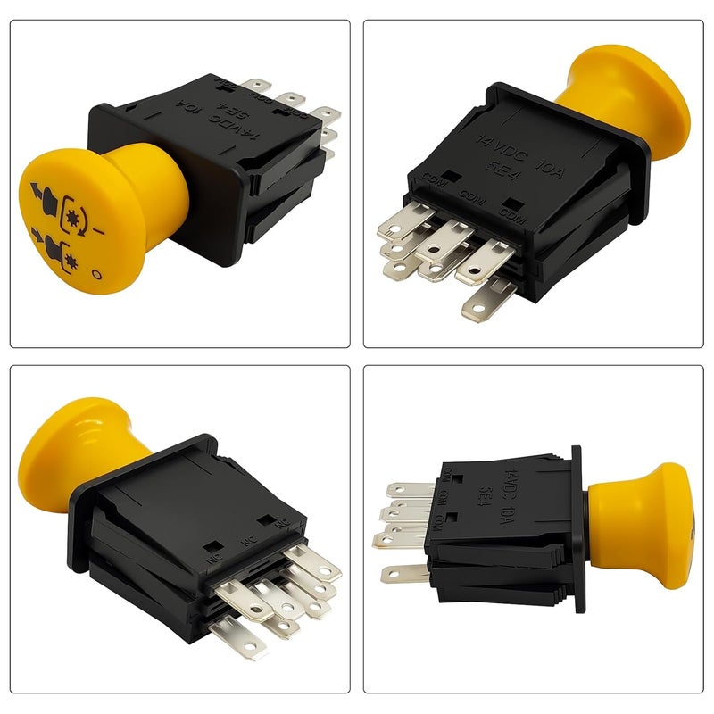 FBLOWMOD 725-3233A Mower Clutch PTO Switch, 7 Terminals 10 AMP, Upgrade Blade Clutch Switch Fit for Cub Cadet MTD RTZ XT2 ZT1 ZTR Zero 1515 1517 1525 1527, Replace 725-3233 925-3233A Delta 6201-308 6204-308 - Image 5
